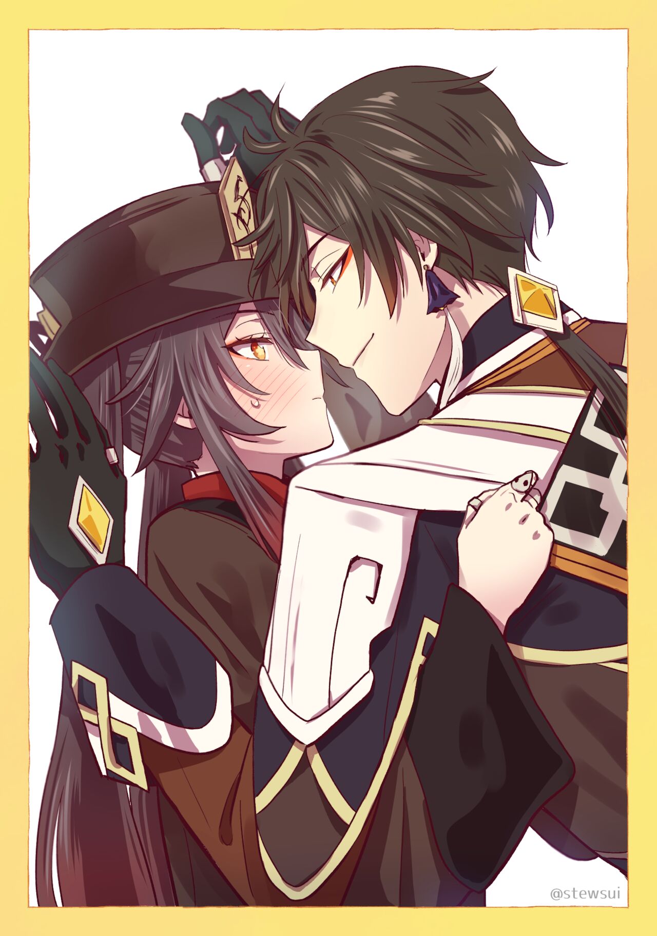 Zhongli x Hu Tao love story hentai doujinshi page 1 full