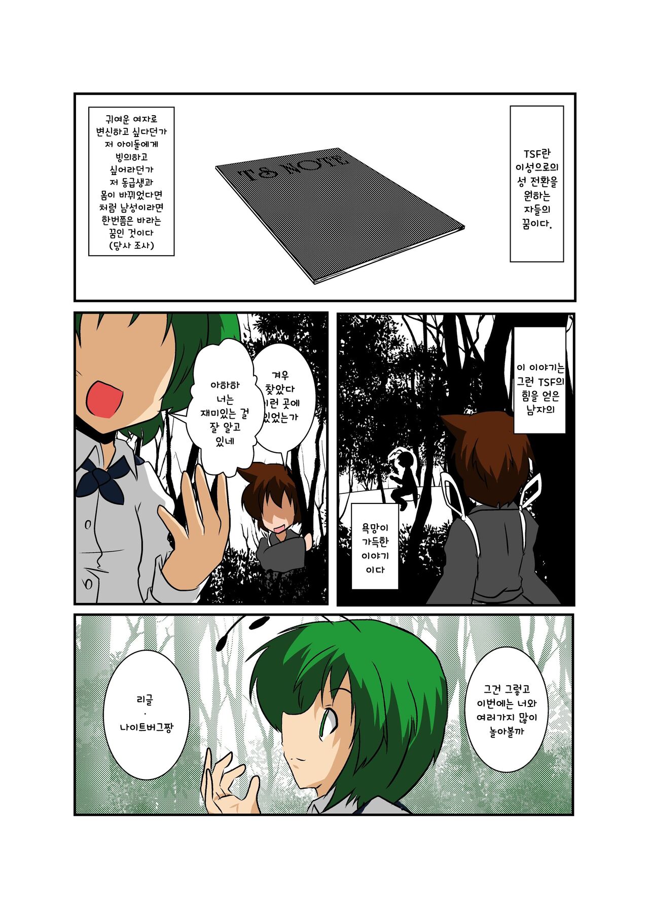 Touhou TS Monogatari ~Wriggle Hen~ | 동방 TS 이야기 ~리글편~ page 4 full