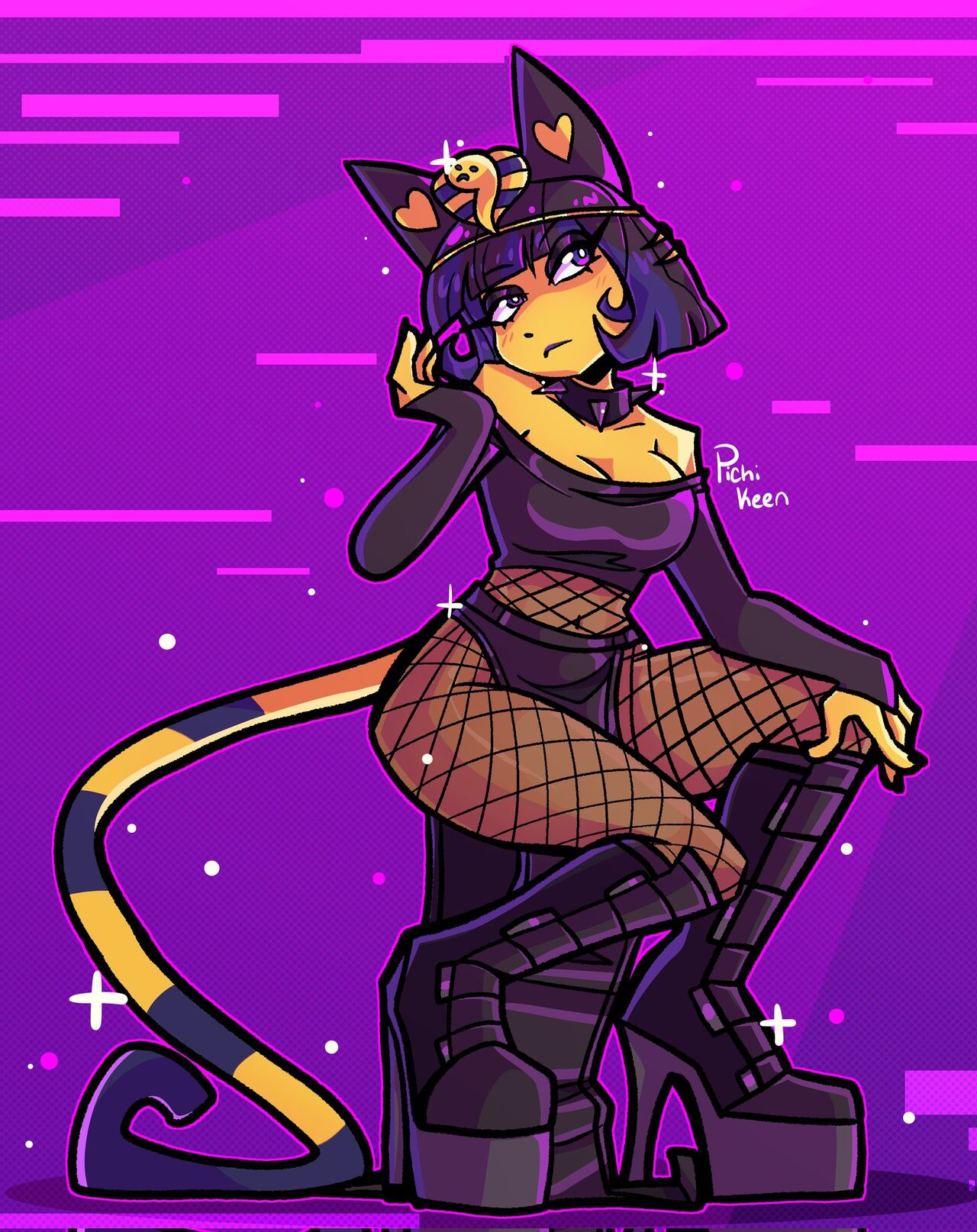Gothic Ankha fanarts page 4 full