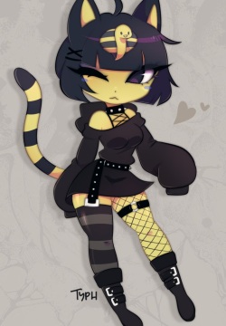 Gothic Ankha fanarts