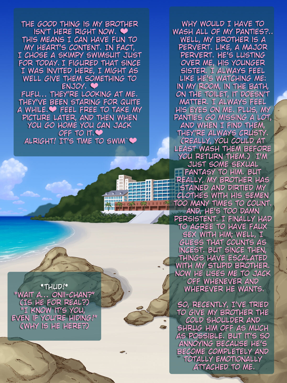 Bitch na Imouto to Beach de Ecchi | Sex on the Beach with a Bitchy Younger Sister page 3 full