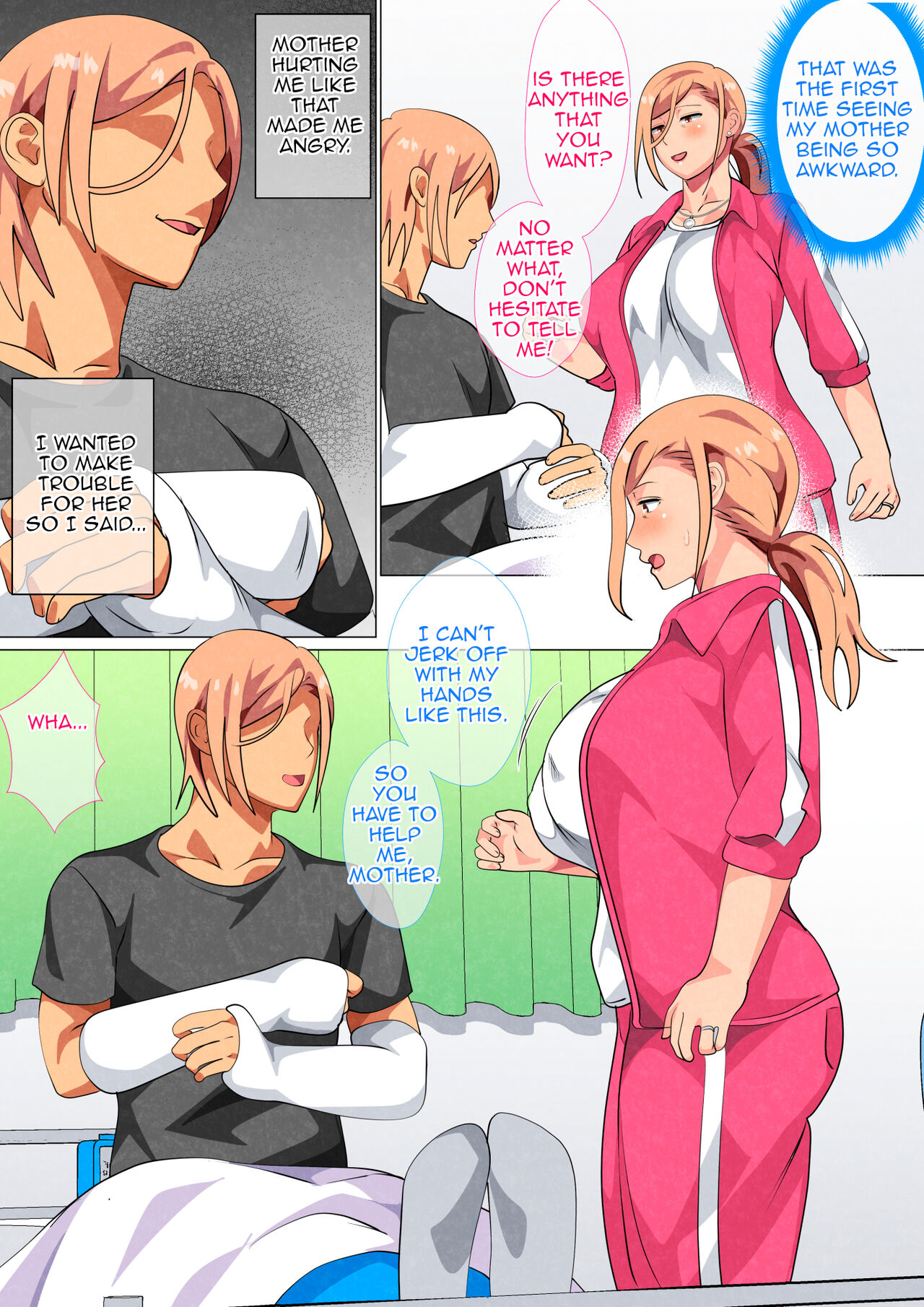 Musuko ni Yowami o Nigirareta Motoyan no Haha | Son Found his Former Delinquent Mother's Weakness page 10 full