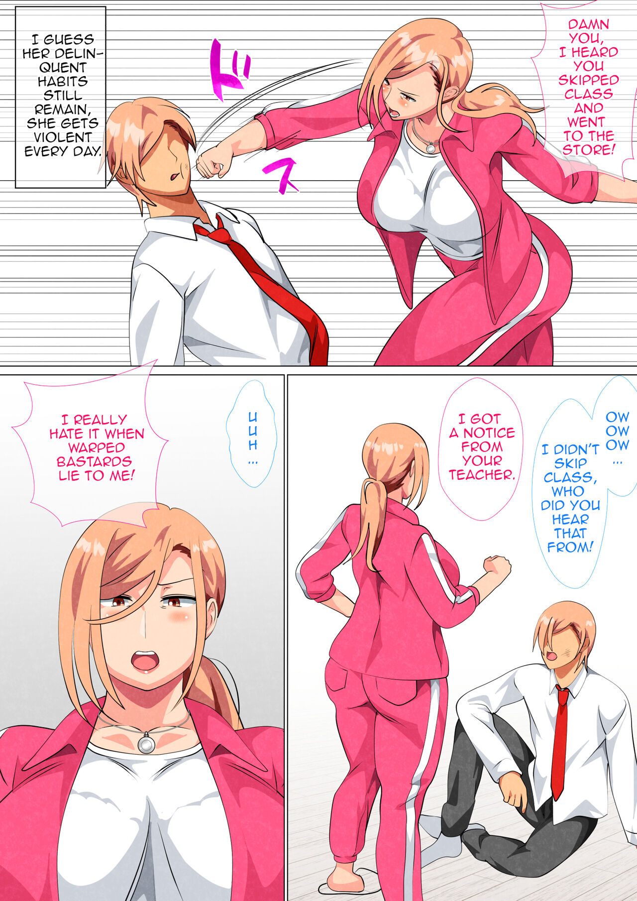 Musuko ni Yowami o Nigirareta Motoyan no Haha | Son Found his Former Delinquent Mother's Weakness page 5 full