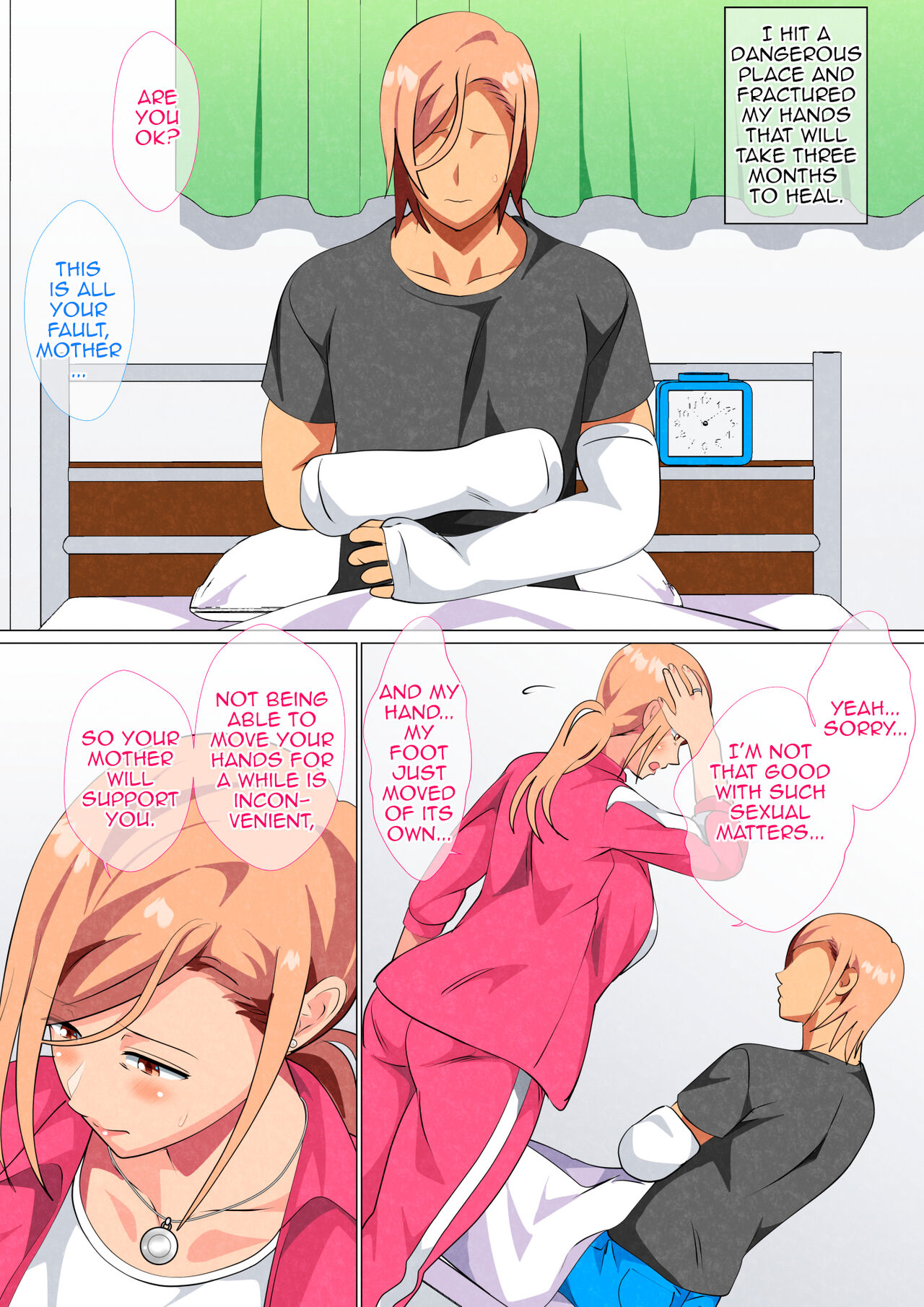 Musuko ni Yowami o Nigirareta Motoyan no Haha | Son Found his Former Delinquent Mother's Weakness page 9 full