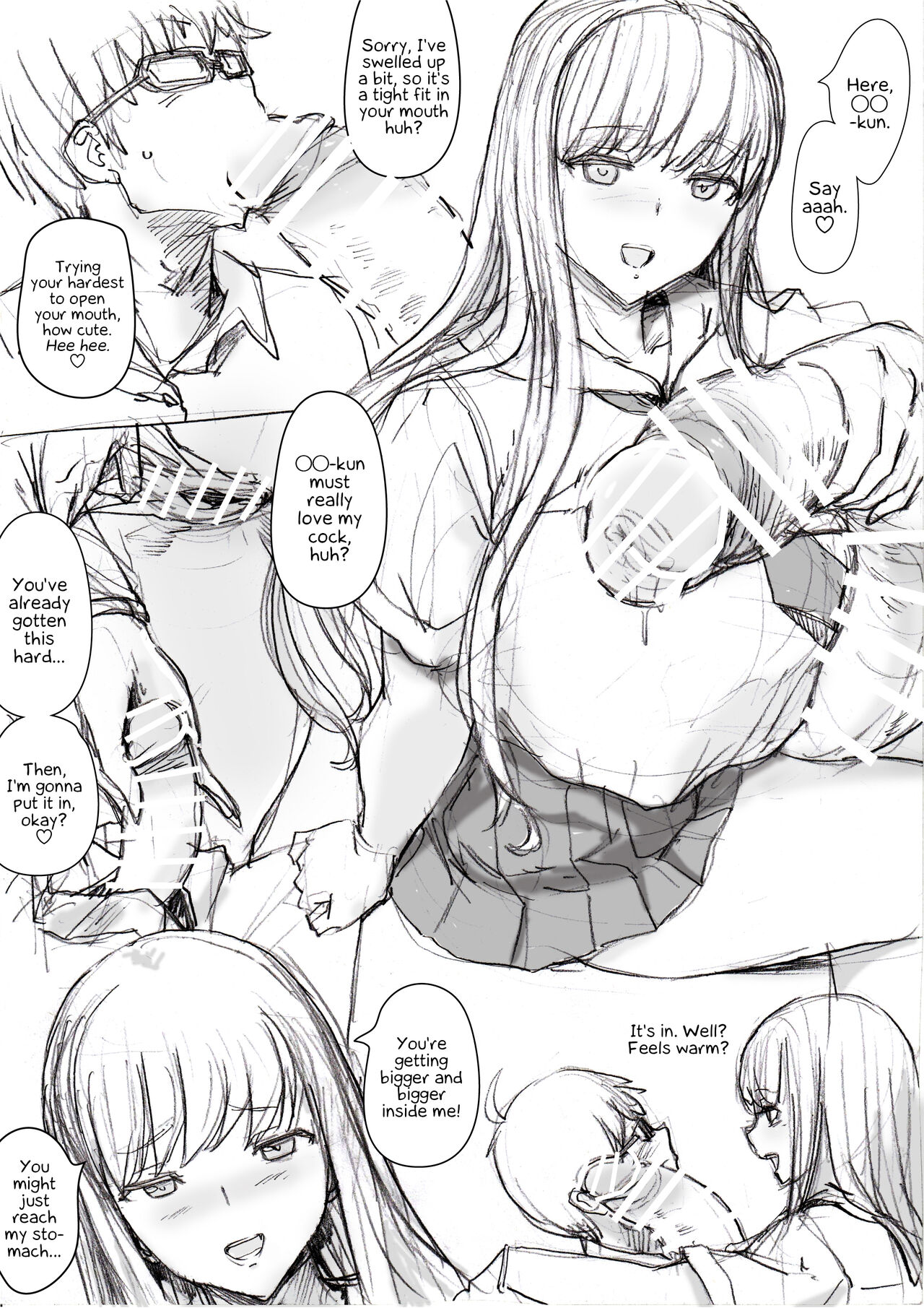 Plump, Huge Cock Futa JK x Student Boy page 2 full