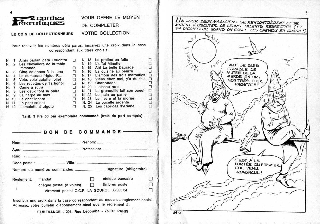 Elvifrance - Contes féérotiques 26 - Le mannequin des magiciens page 3 full
