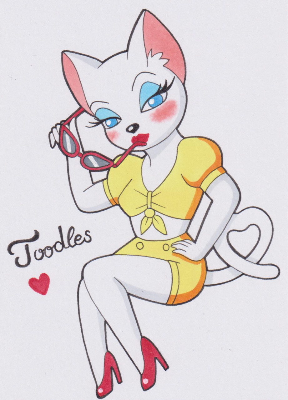 Toodles Galore  - 1947 Salt Water Tabby - Yellow Swimsuit page 4 full