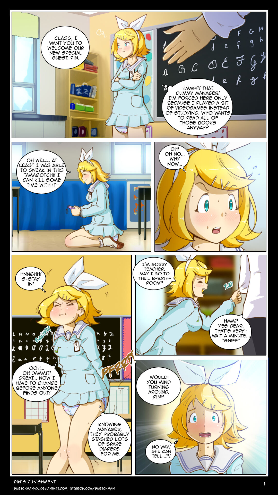 Comm: Rin's punishment page 1 full