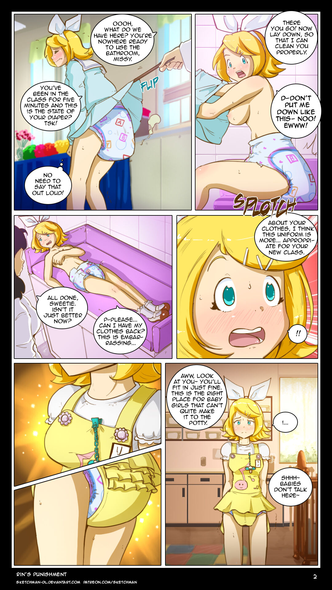 Comm: Rin's punishment page 4 full
