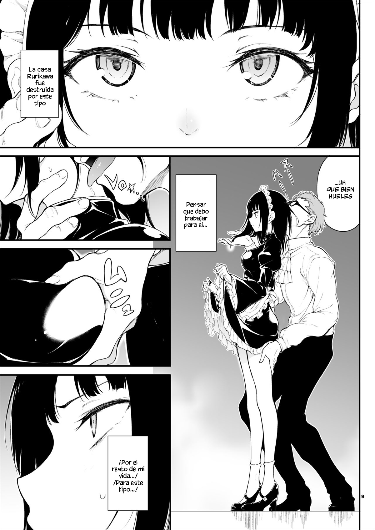 Maid Kyouiku -Botsuraku Kizoku Rurikawa Tsubaki- page 8 full