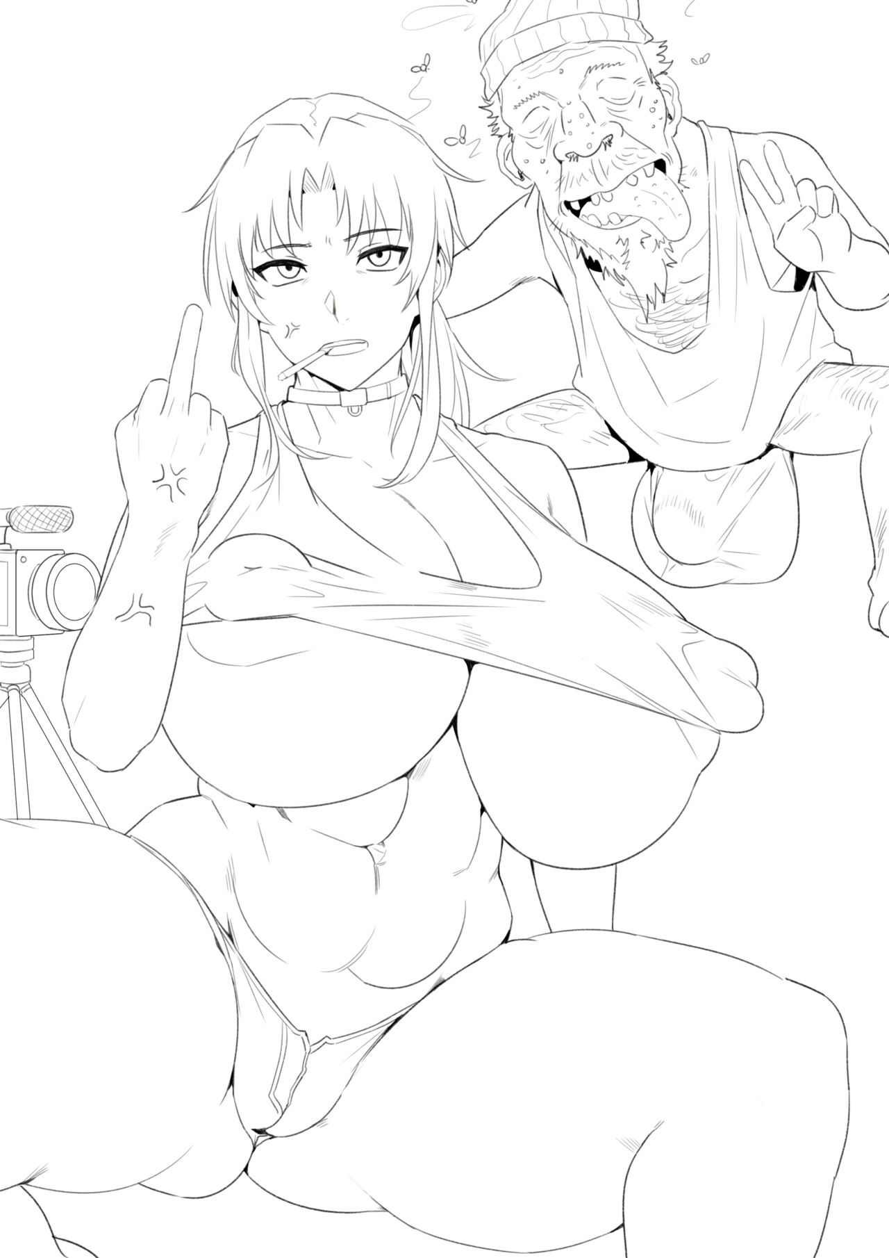 Black Lagoon - Old man &amp; Revy page 10 full