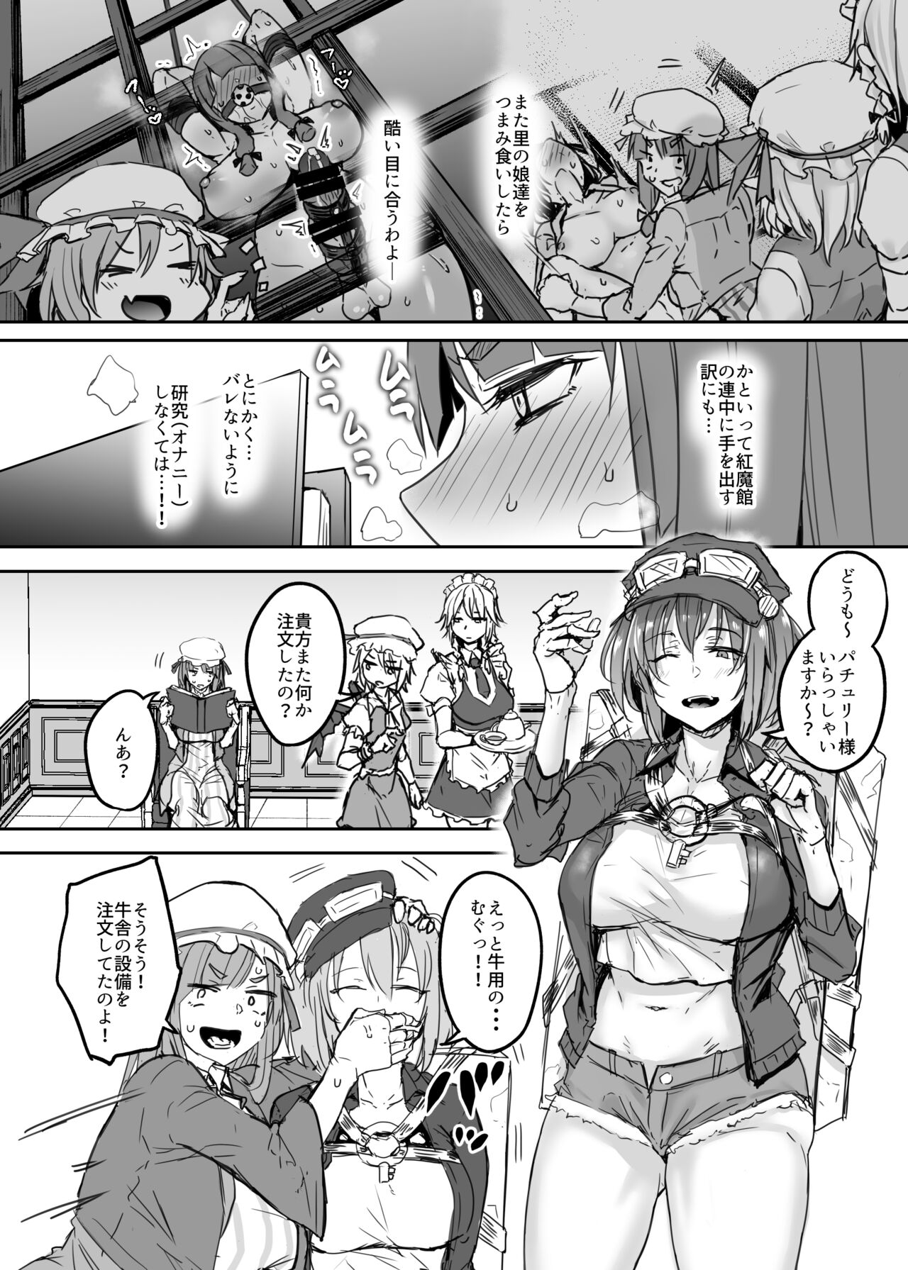ふたなり大図書館が擬牝台でオナる話 page 4 full