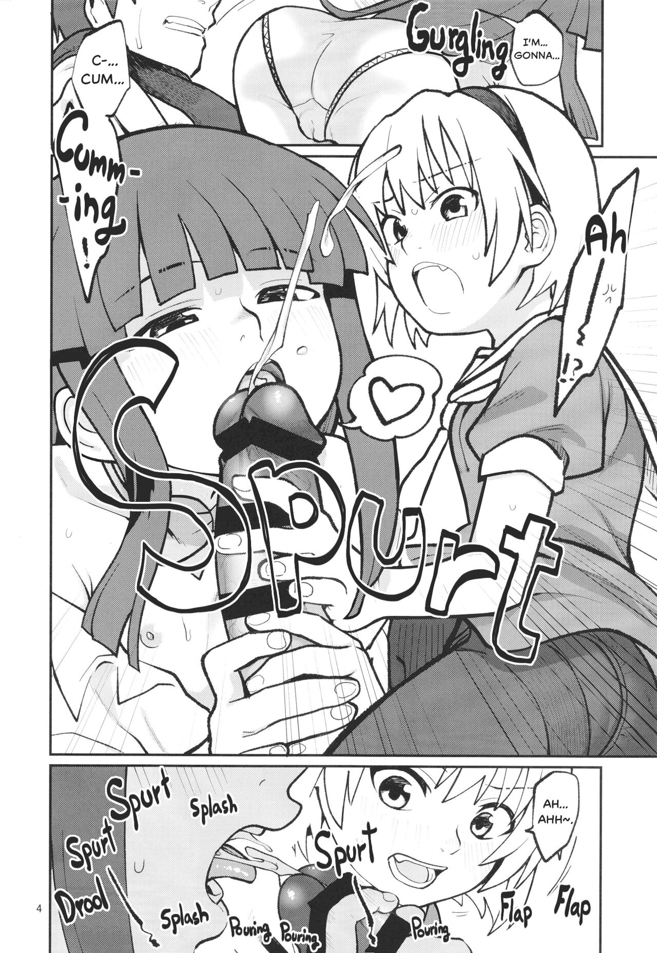 Boku ga!'`Watashi ga!'`Ichiban eroinodesu!'`Desu wa!' | "I am The..." "I'm The..." "Lewdest!" "Right!?" "Am I Not!?" page 6 full