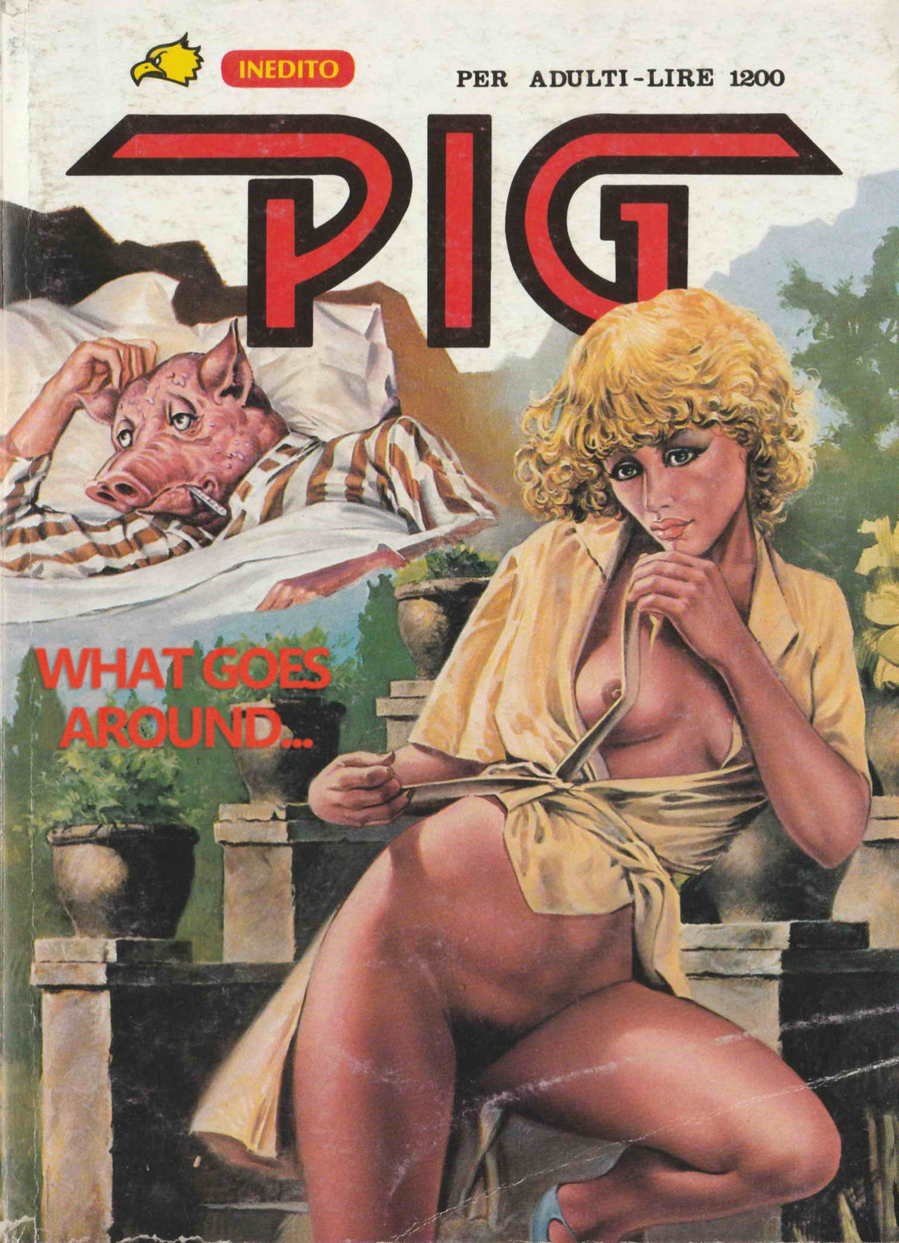 PIG #36 "WHAT GOES AROUND" - ENGLISH page 1 full