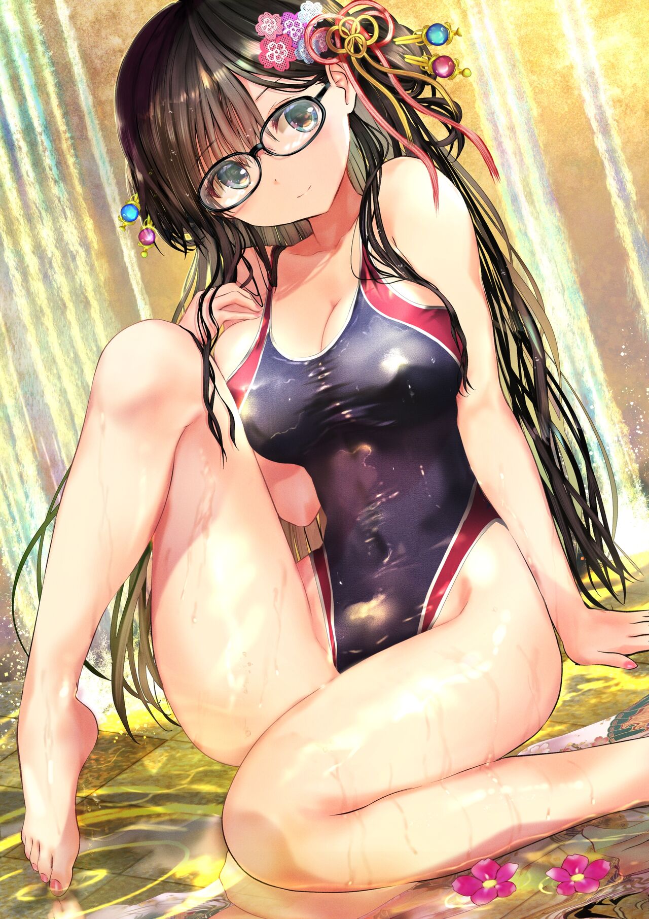 Megane x Nuresuke x Shiro Kyouei Mizugi x Haregi page 2 full