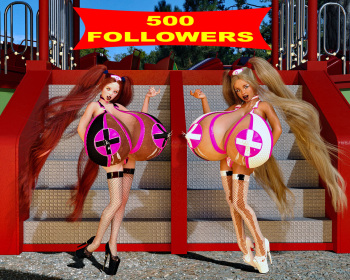 500 FOLLOWERS THE TITTY MEATINATOR cover