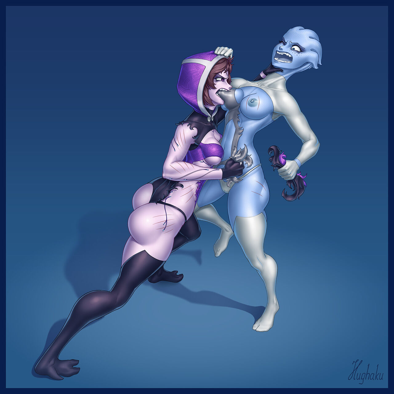 Liara T'Soni VS Tali'Zorah catfight! Ep3 page 4 full
