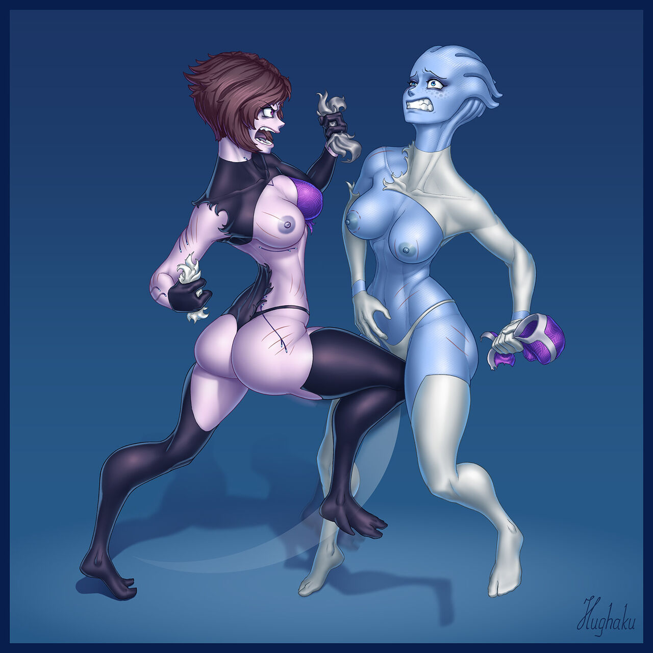 Liara T'Soni VS Tali'Zorah catfight! Ep3 page 5 full