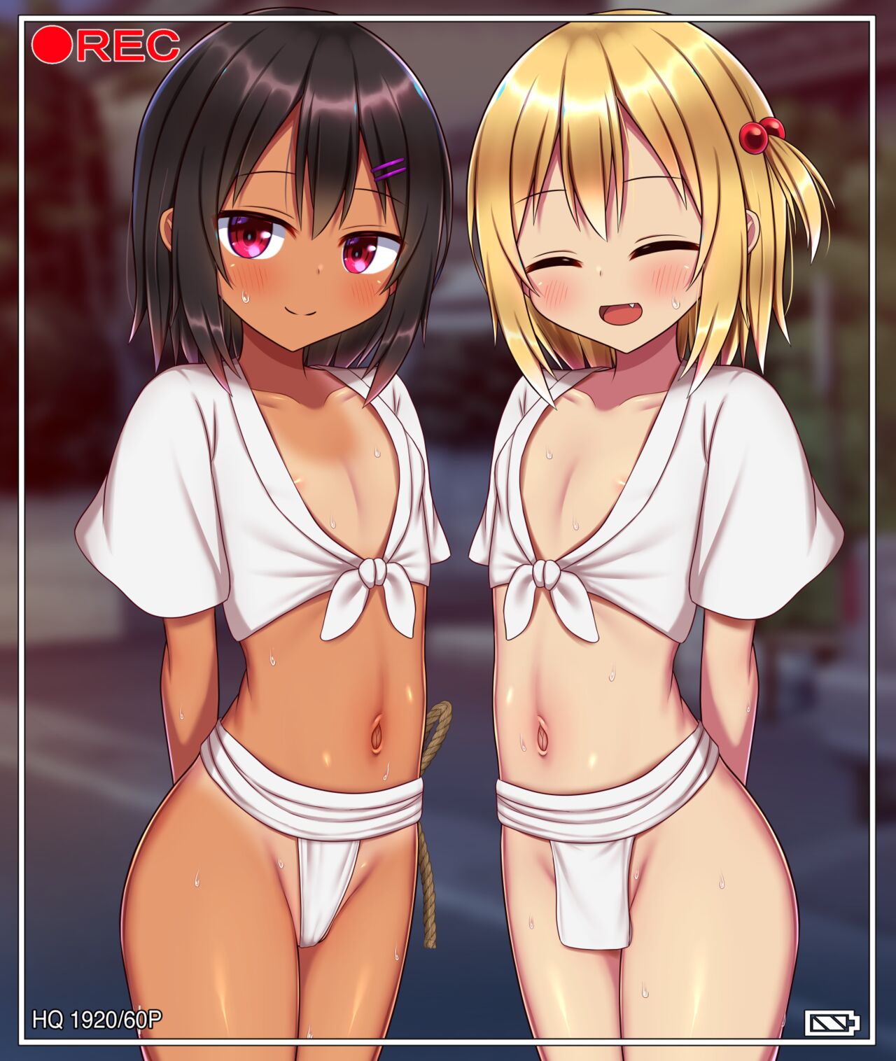 お祭りに来ていた二人の女の子 page 3 full