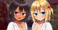 お祭りに来ていた二人の女の子