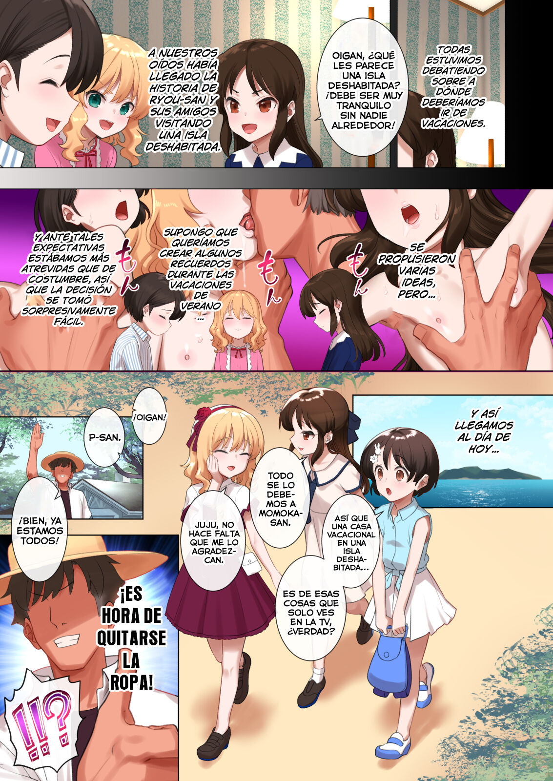 Chie to Arisu to Momoka no Natsu no Sukebe Hon page 5 full