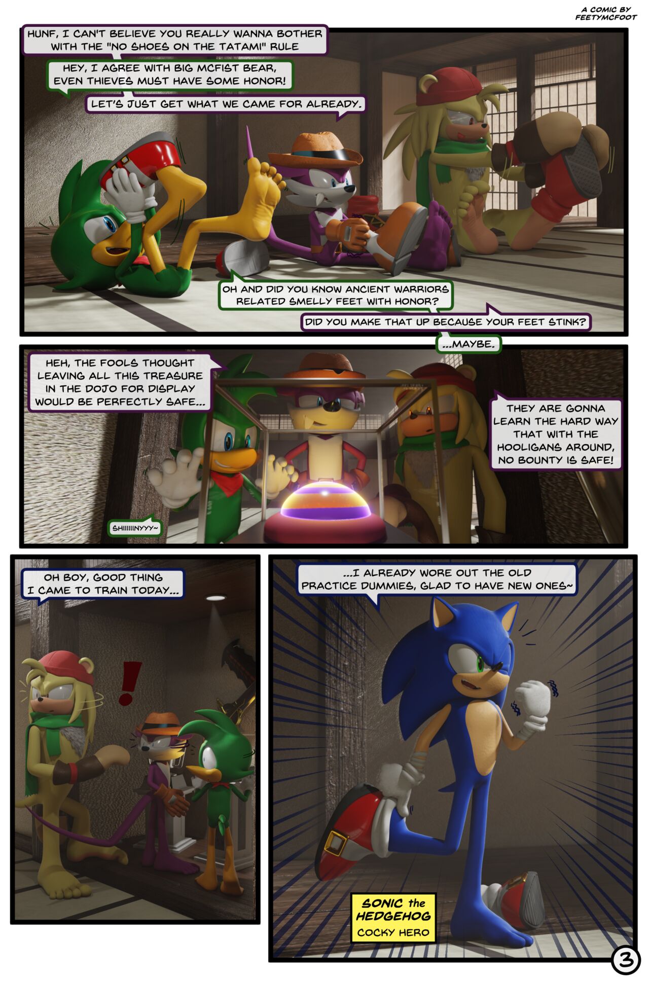 Sonic VS Team Hooligan page 3 full