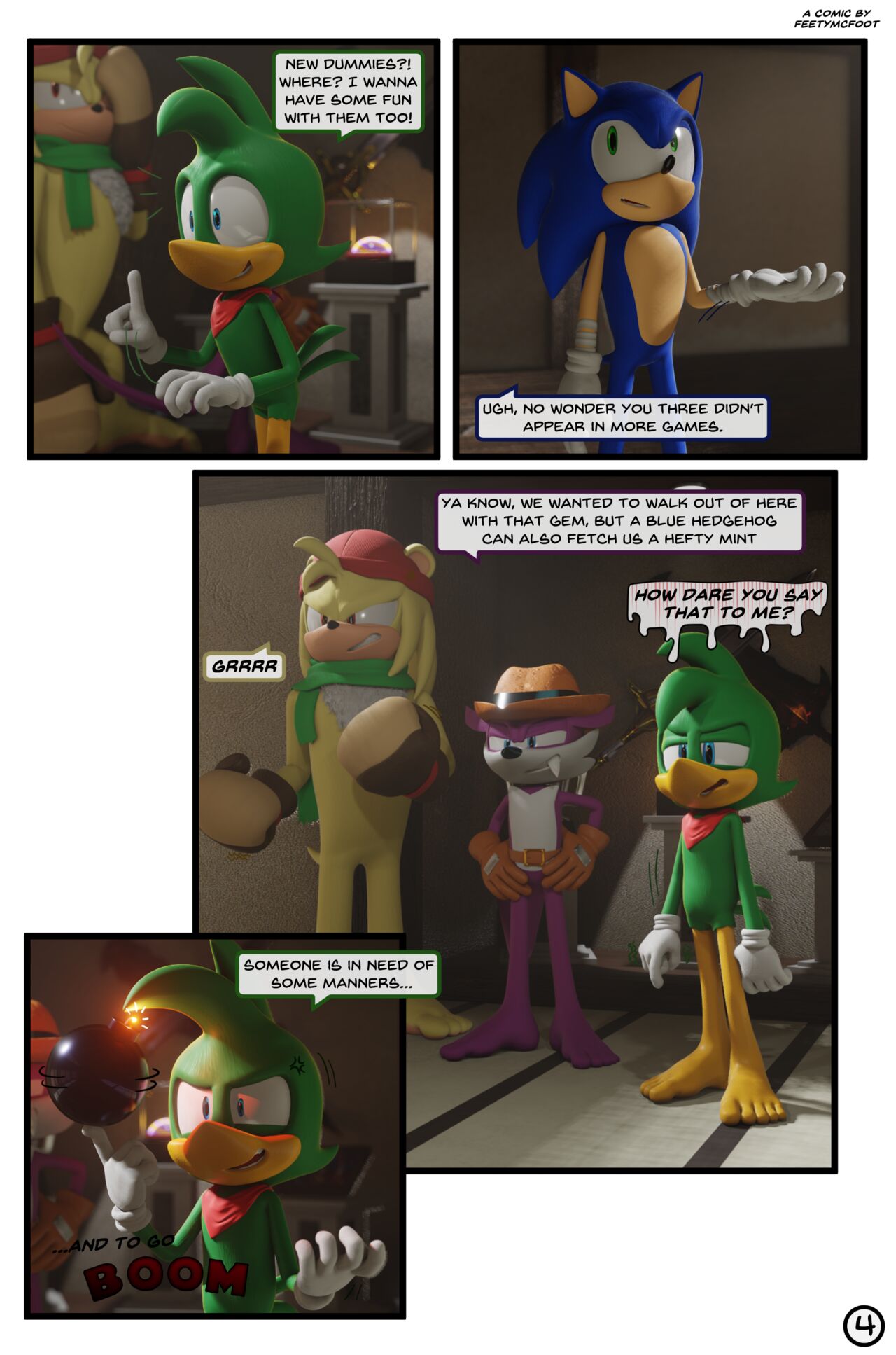 Sonic VS Team Hooligan page 4 full
