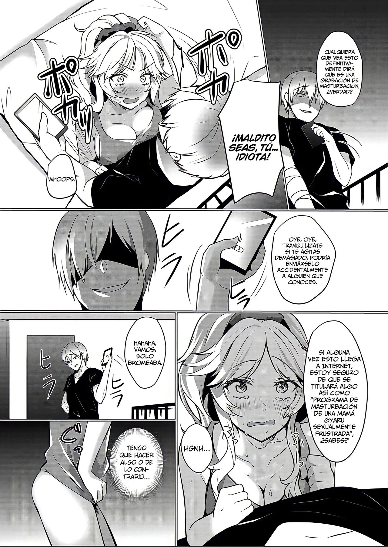 Junyuuchuu no Yanmama ni Pakopako Tanetsuke!! ~ Sonna ni Dasaretara Milk ga Afurechau! 3 | ¡Programa de Masturbación de una Mamá Gyaru Sexualmente Frustrada! - Capítulo 3 page 5 full