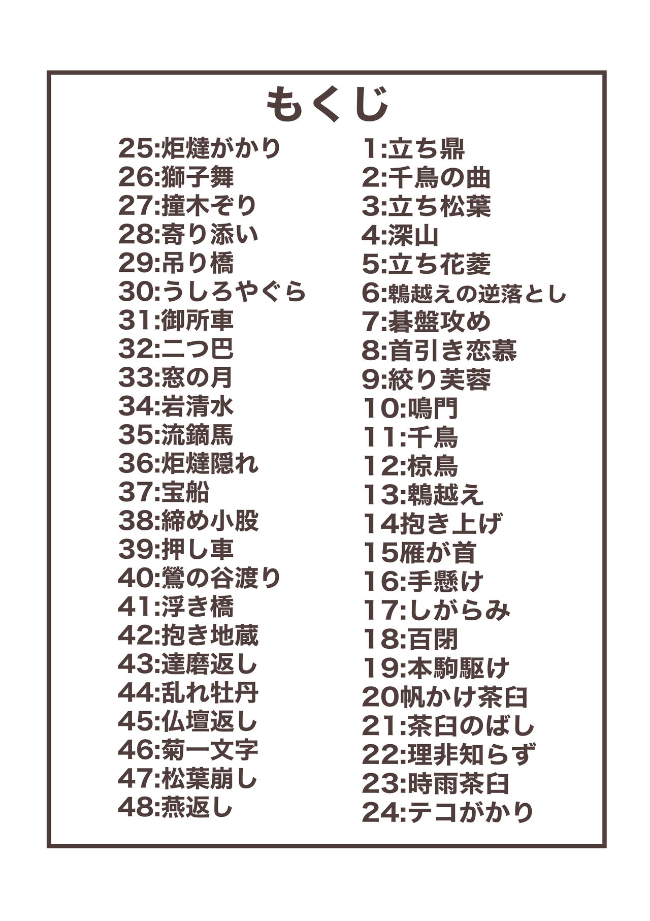 デフォルメで描く四十八手 page 2 full