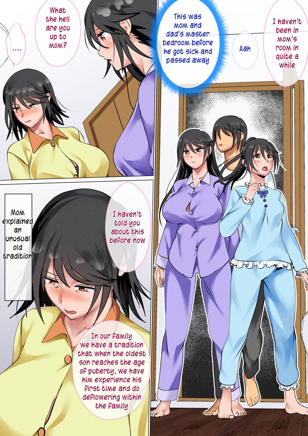 Kazoku De Musuko O Fudeoroshi Suru Narawashi Ga Sonzai Suru Kakei | A family with a tradition of taking their son's virginity page 7 full
