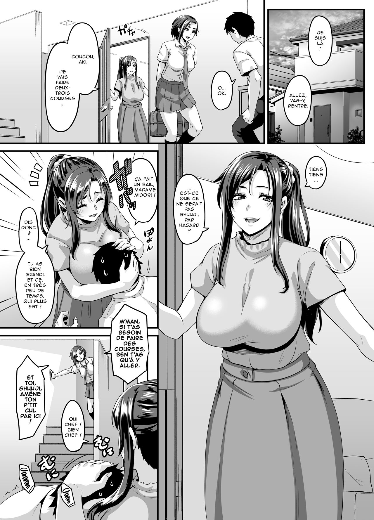 Sukebe na Musume no Otoshikata Dosukebe na Oba-san ga Shikonde Ageru | Une MILF dévergondée va t'apprendre comment faire pour que sa salope de fille te tombe dans les bras page 4 full