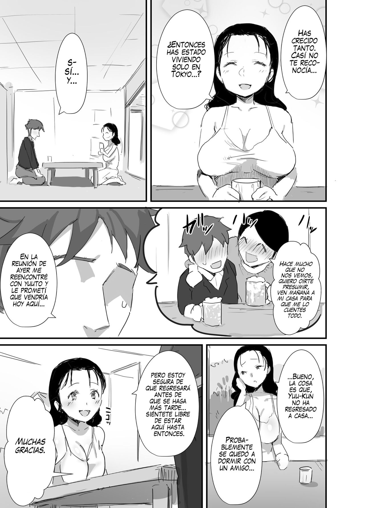 Natsu to Oba-san 2 | Verano con una Mujer Mayor  2 page 5 full
