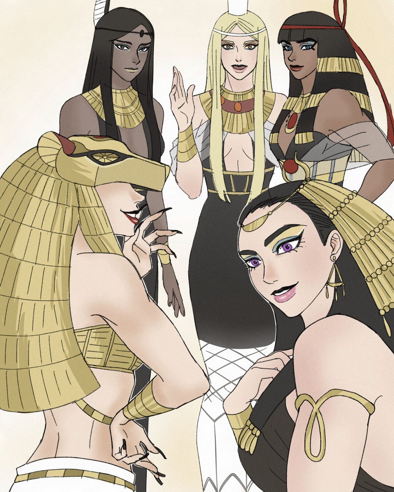 mojito's ENNEAD Эннеада 엔네아드 エネアド - Sekhmet, Hathor, Isis, Ra, Maat, Seth, Horus, Nephthys page 1 full