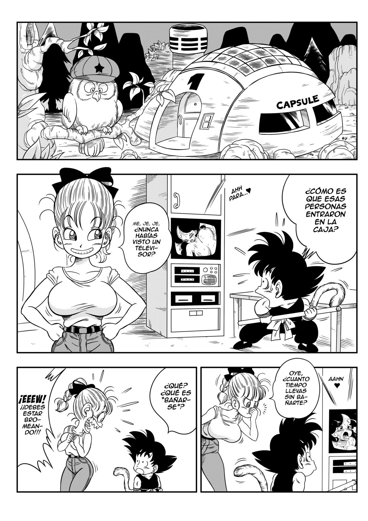 YamamotoDoujin - Bulma X Goku  Sexo en el baño page 2 full