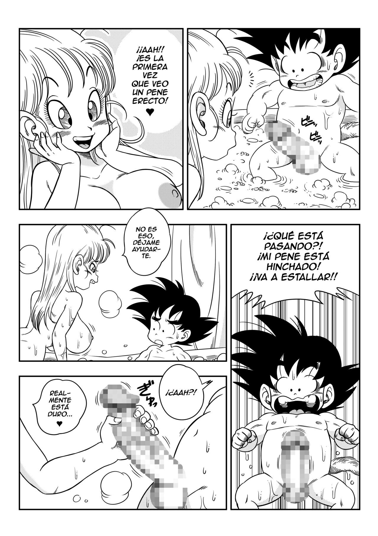YamamotoDoujin - Bulma X Goku  Sexo en el baño page 6 full