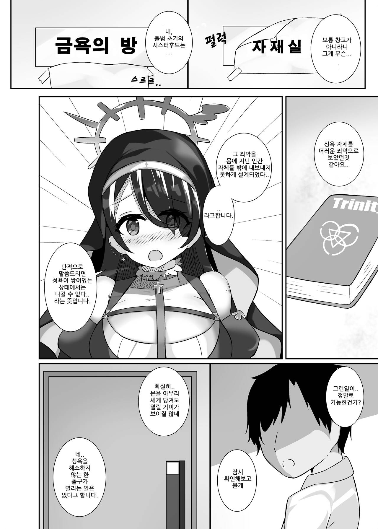 Awatenbou Sister to Kinyoku no Ma | 덜렁대는 수녀님과 금욕의 방 page 6 full