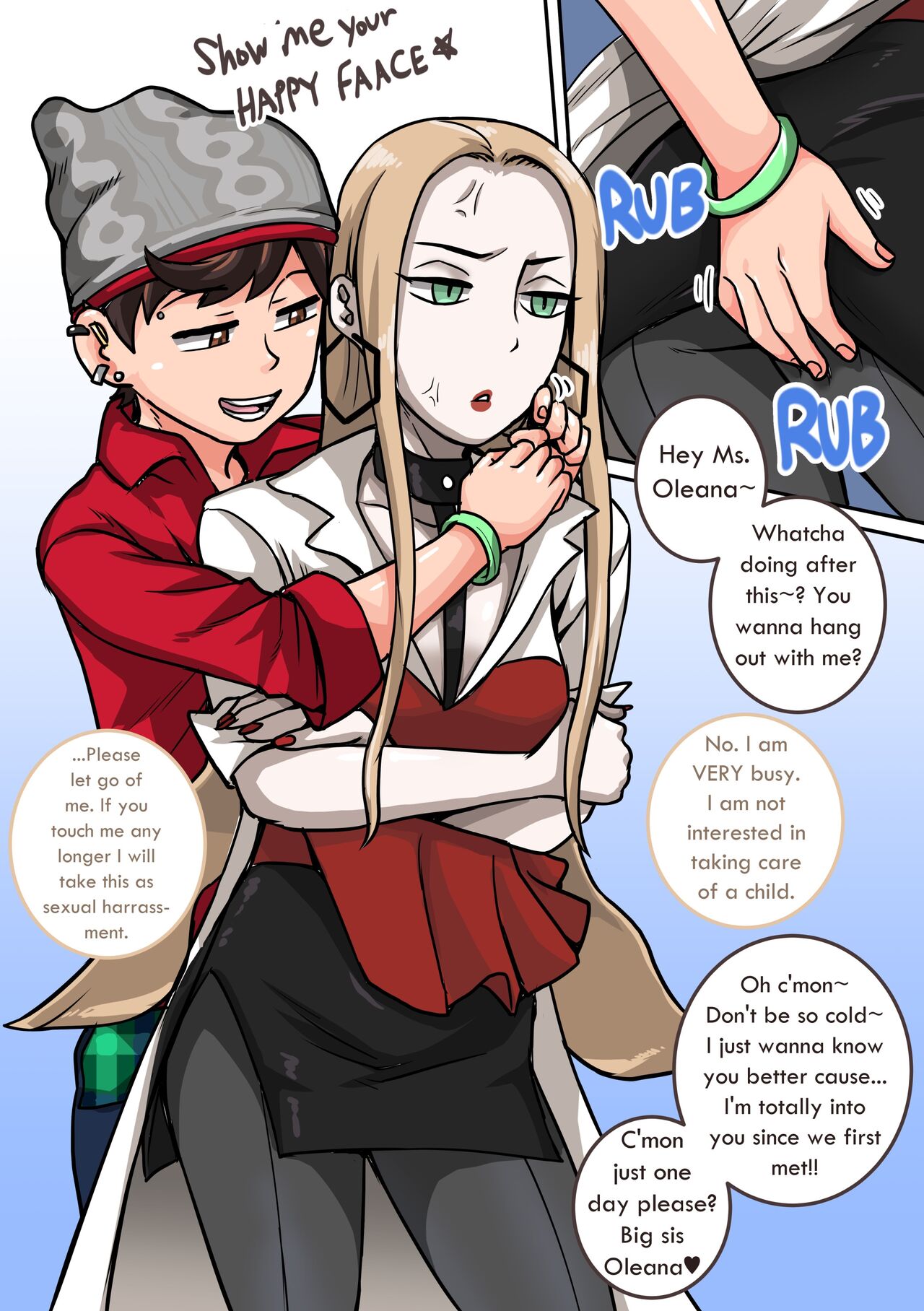 Pokémon Sword Shield Victor x Oleana page 1 full