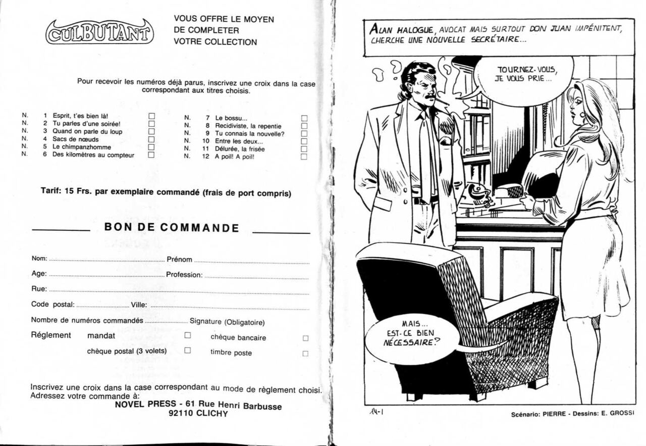 PFA - Novel press - Culbutant #14 Je te tiens, tu me tiens ... page 3 full