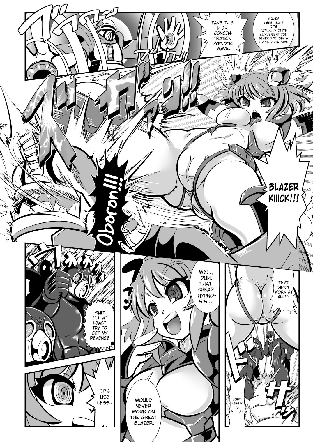 Tetsujin Shoujo Blazer VS Saimin Kaijin page 4 full