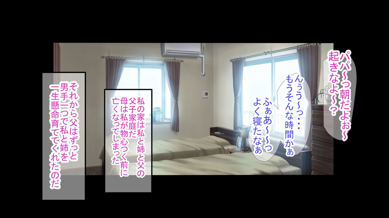 Saimin Ojisan ga Papa ni Natta Hi ~Aru Hi Totsuzen Bijin Kyonyuu Shimai no Chichioya ga Hentai Saimin Ojisan ni Irekawatte Nakadashi Haramase Koubi Shitekuru Seikatsu ga Hajimaru Hanashi~ page 3 full