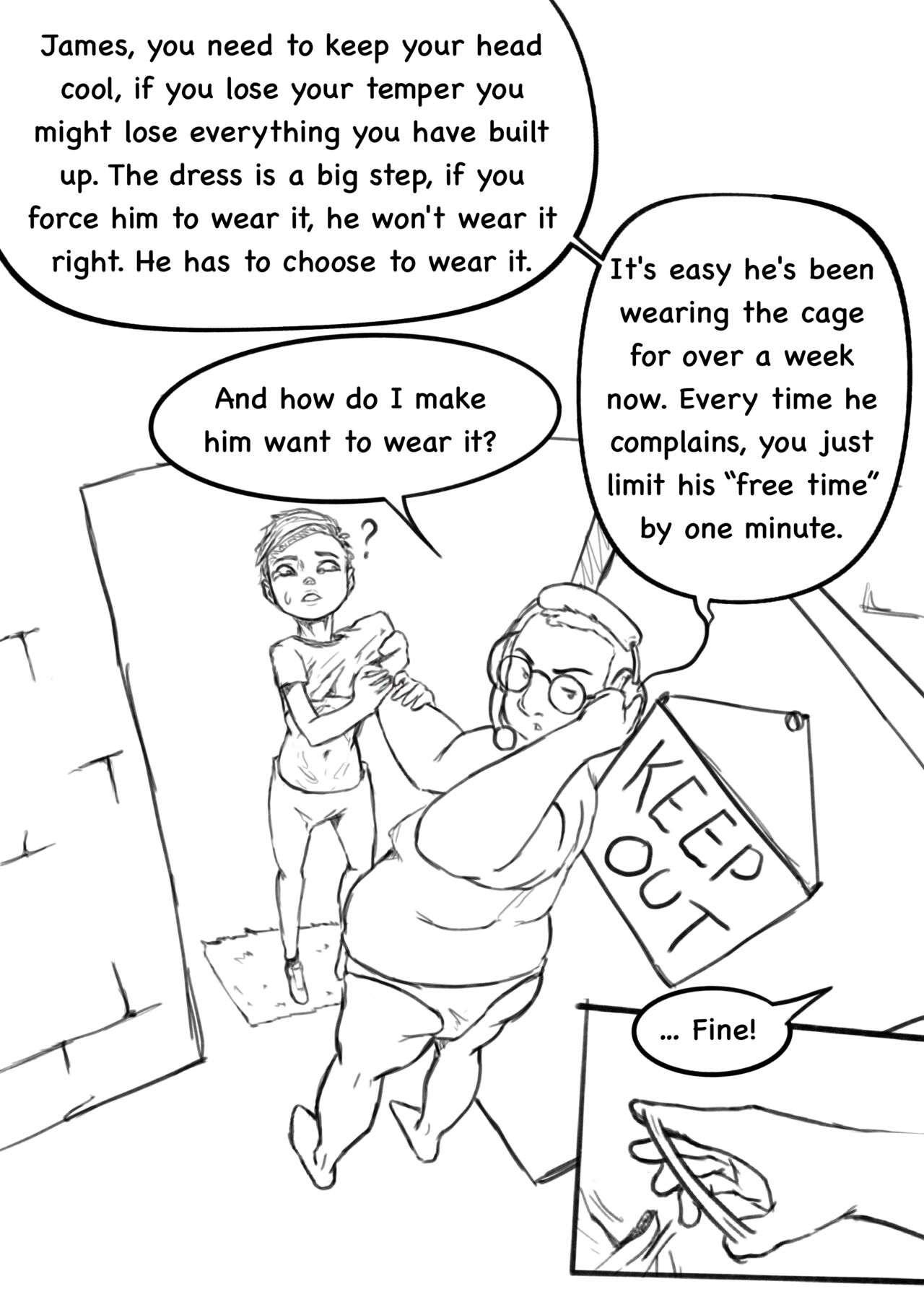 Ashifff - Trapped. chapter one: chastity belt page 7 full