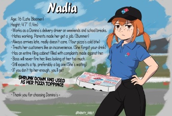 MintyMelt - Nadia Pizza vore cover