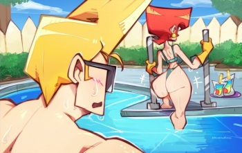 Johnny Bravo and Dexter's Mom cover