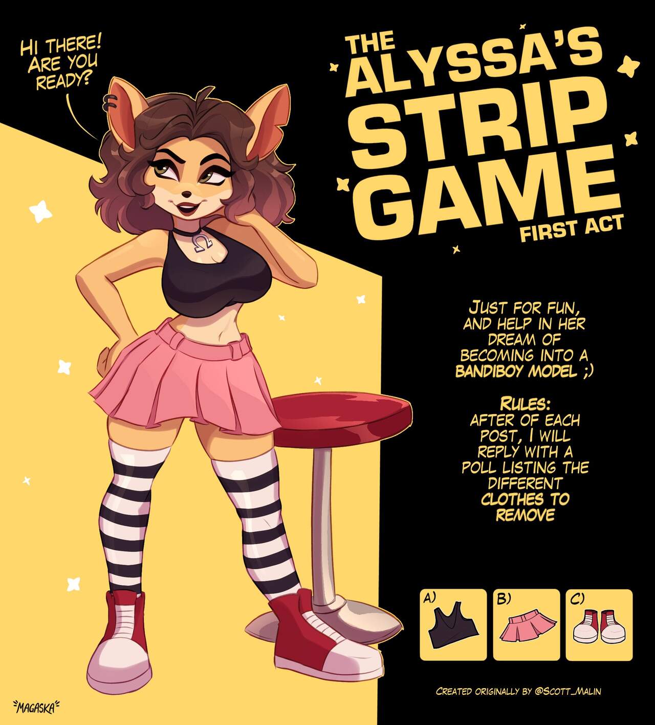 Alyssa's strip game 1 &amp; 2 page 1 full