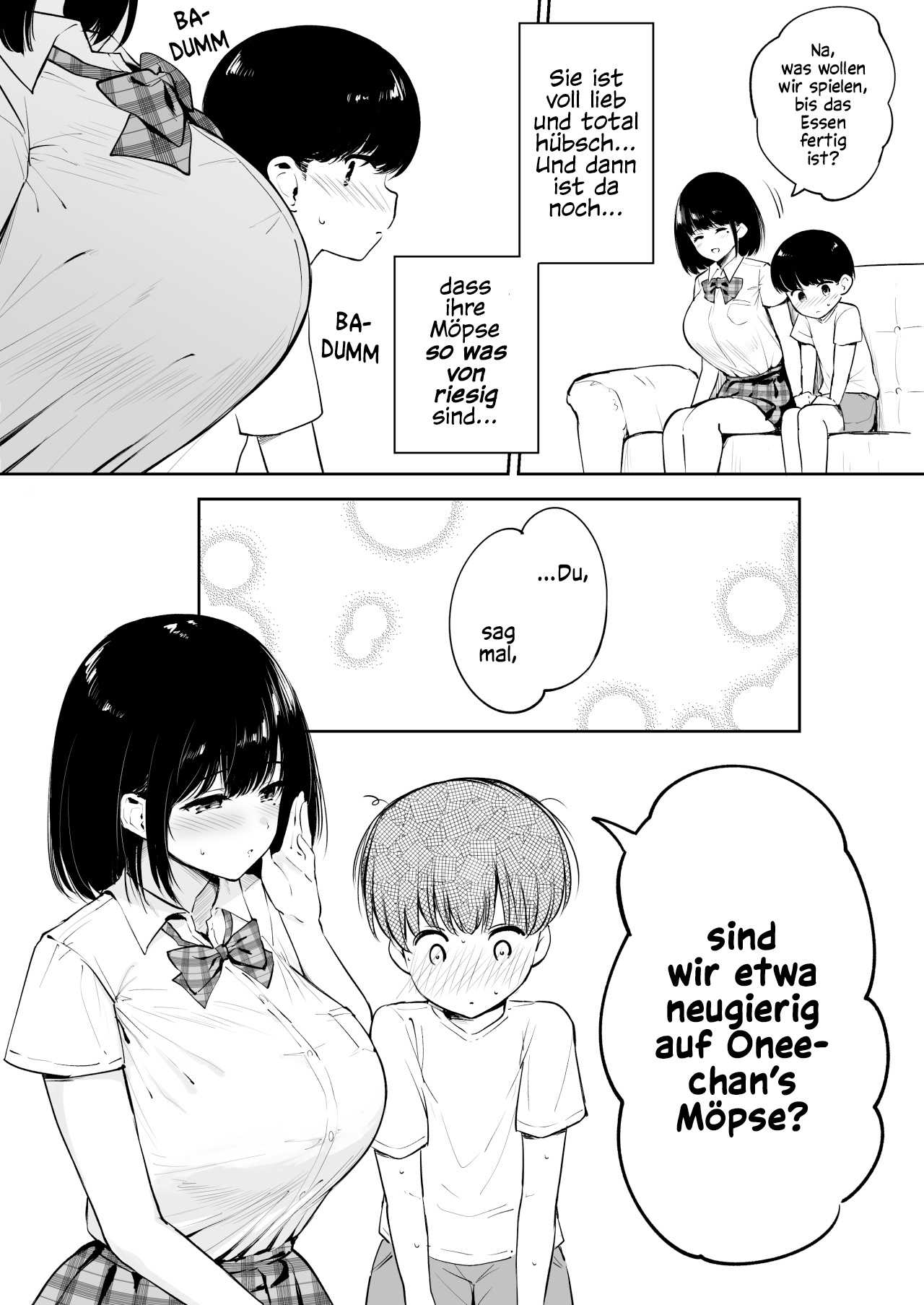 Kinjo no Onee-chan to Orusu Ban | Allein zu Hause mit der Onee-chan aus der Nachbarschaft page 2 full