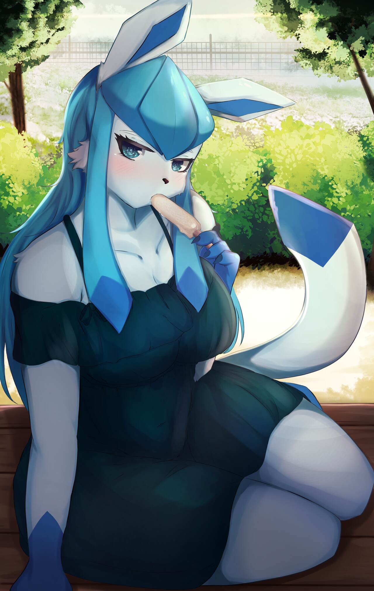 Anthro Glaceon page 1 full