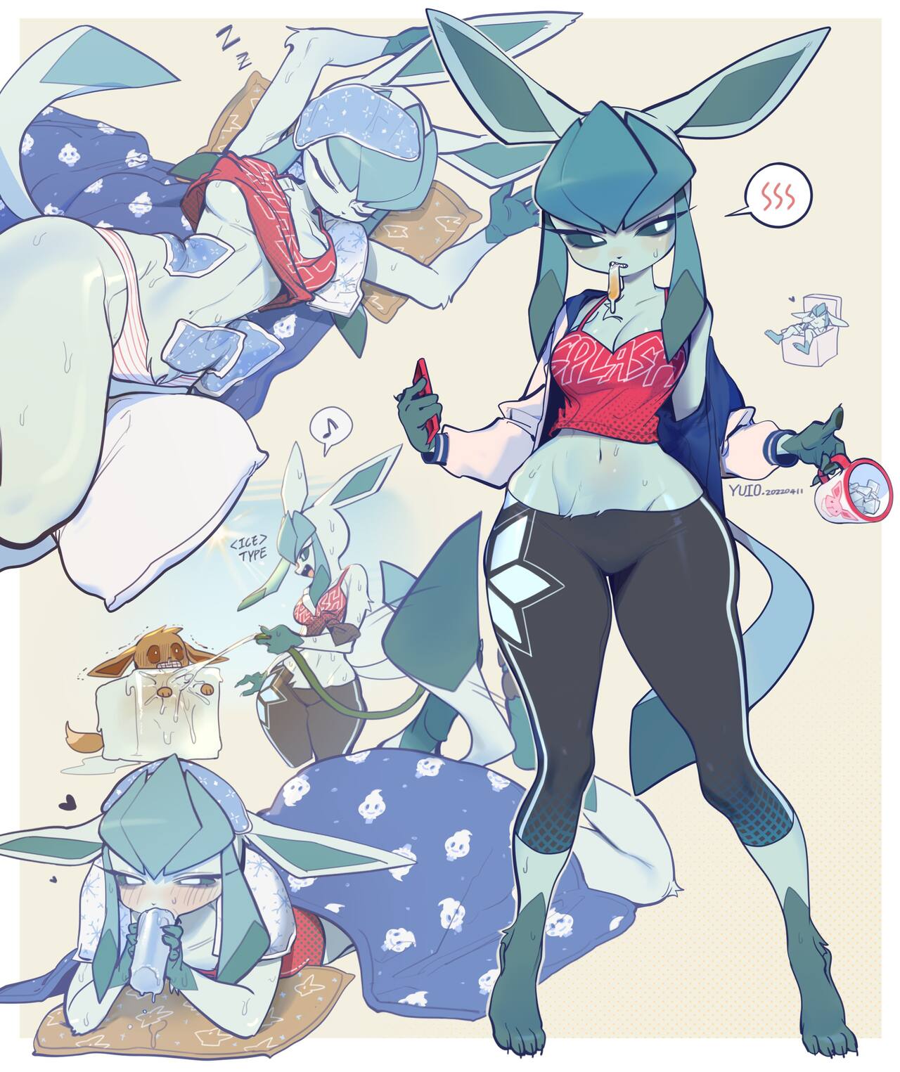 Anthro Glaceon page 4 full