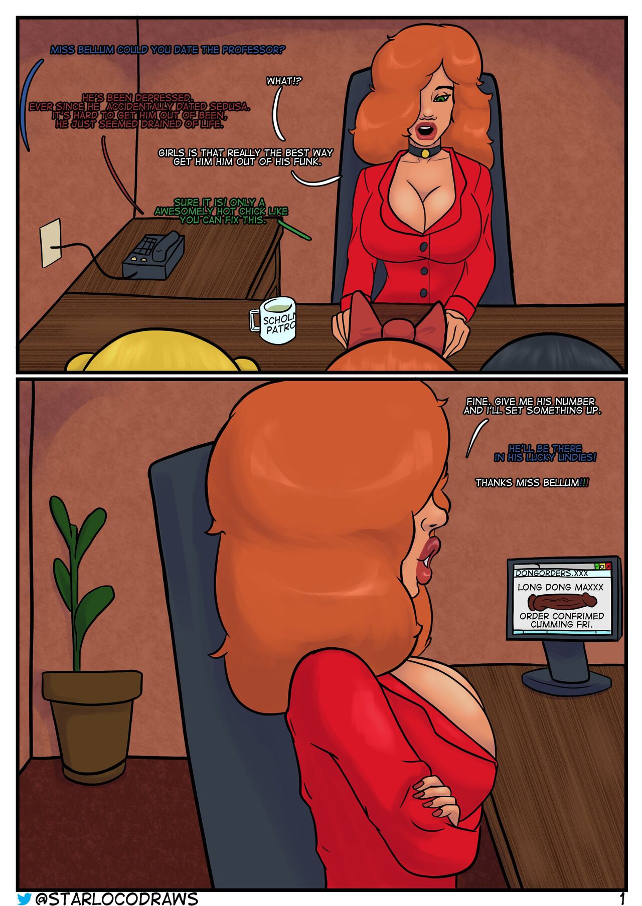 Professor's Big Date page 2 full