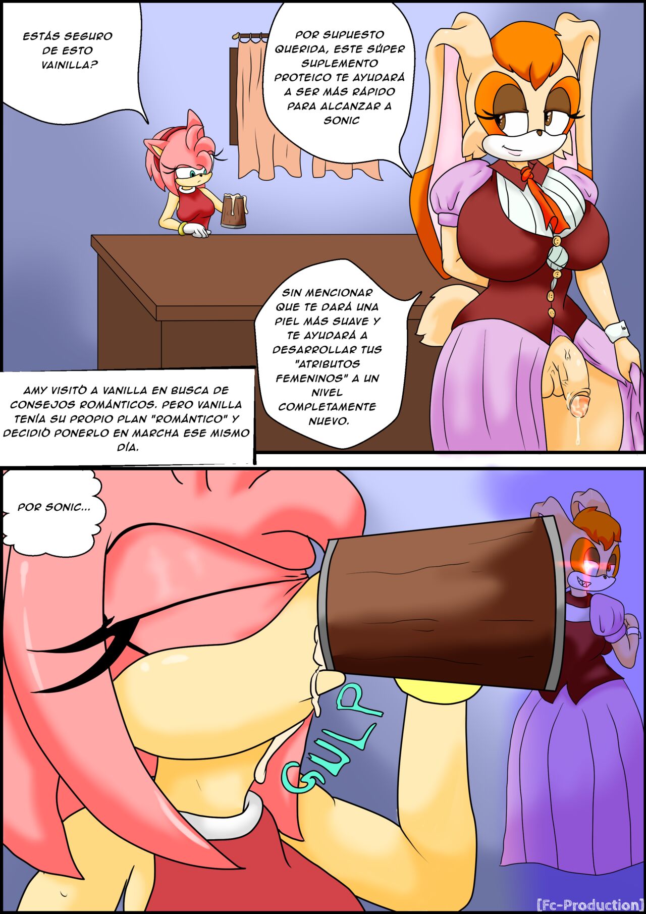 Breaking Rose  - Futa on Female   Vanilla and Amy Rose page 3 full