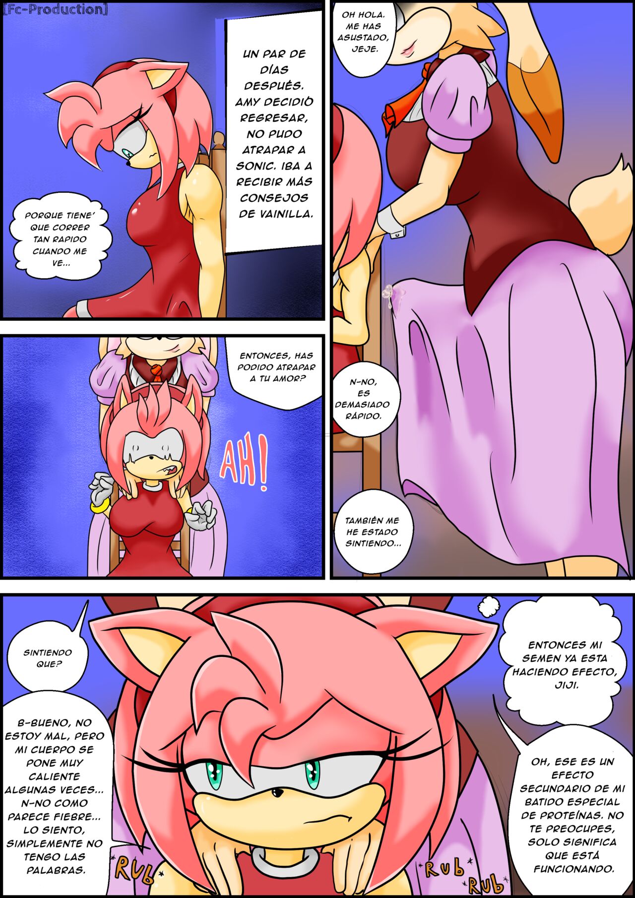 Breaking Rose  - Futa on Female   Vanilla and Amy Rose page 4 full